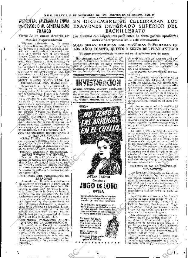ABC MADRID 12-11-1953 página 17