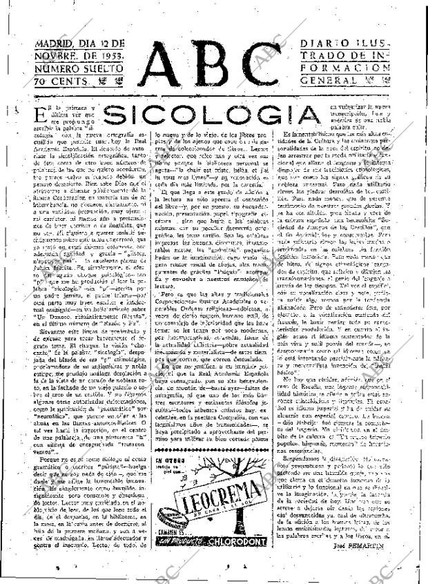 ABC MADRID 12-11-1953 página 3