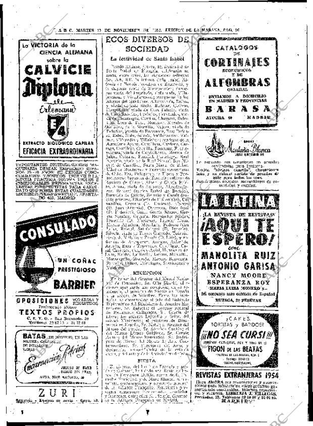 ABC MADRID 17-11-1953 página 26