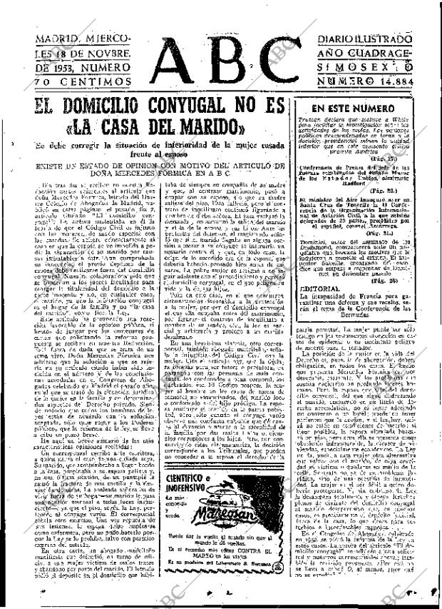 ABC MADRID 18-11-1953 página 15