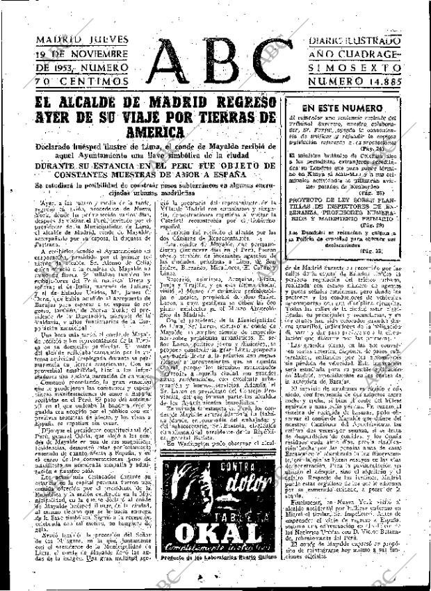 ABC MADRID 19-11-1953 página 23