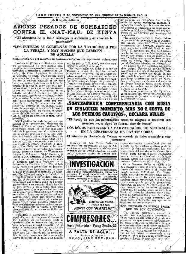 ABC MADRID 19-11-1953 página 25
