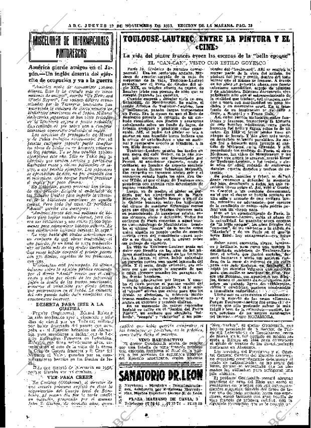 ABC MADRID 19-11-1953 página 35