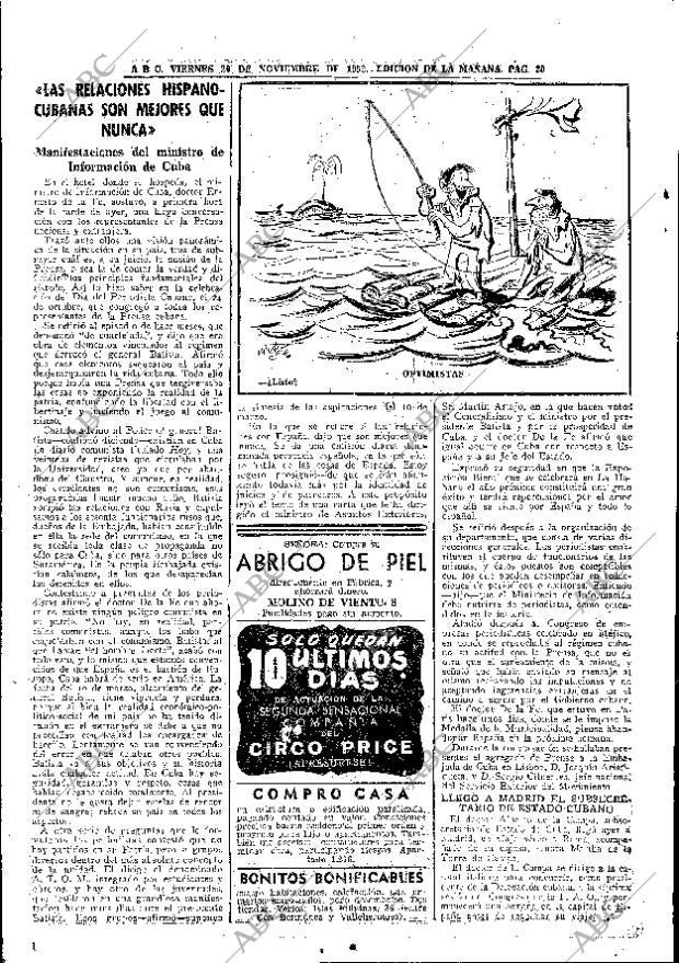 ABC MADRID 20-11-1953 página 20