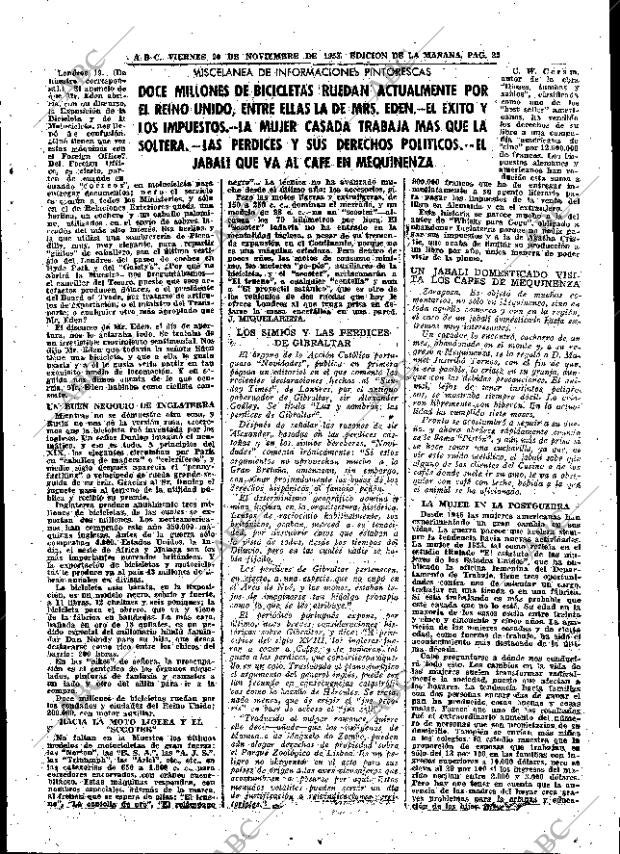 ABC MADRID 20-11-1953 página 25