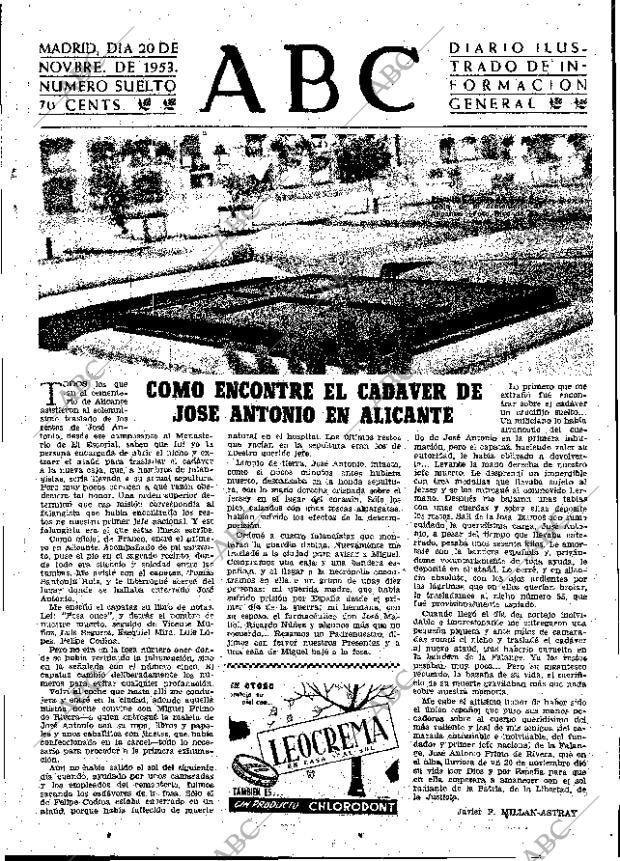 ABC MADRID 20-11-1953 página 3