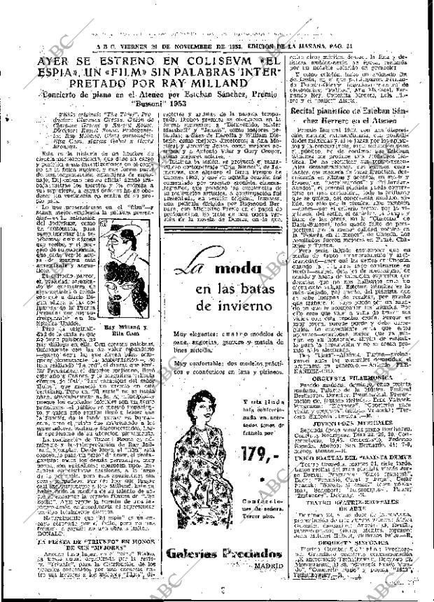 ABC MADRID 20-11-1953 página 31