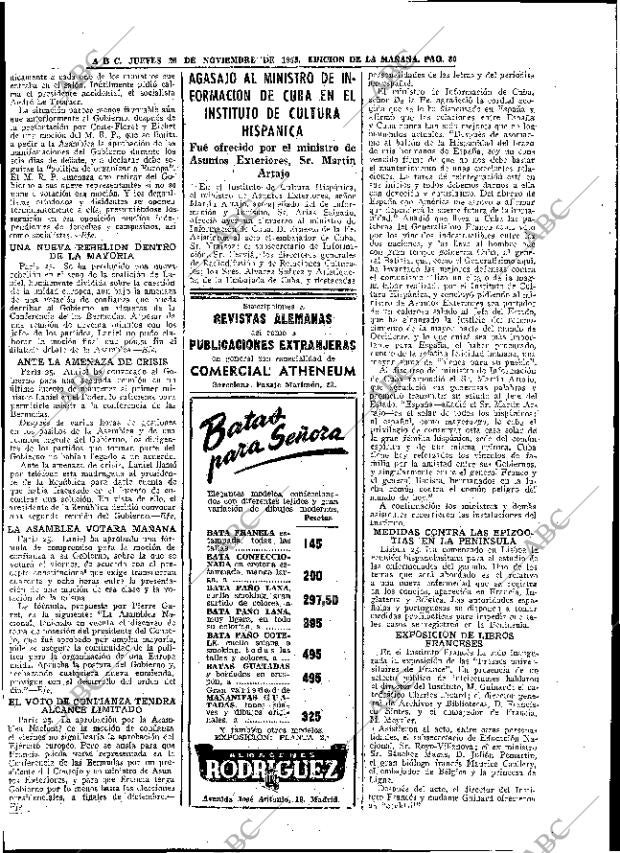 ABC MADRID 26-11-1953 página 30
