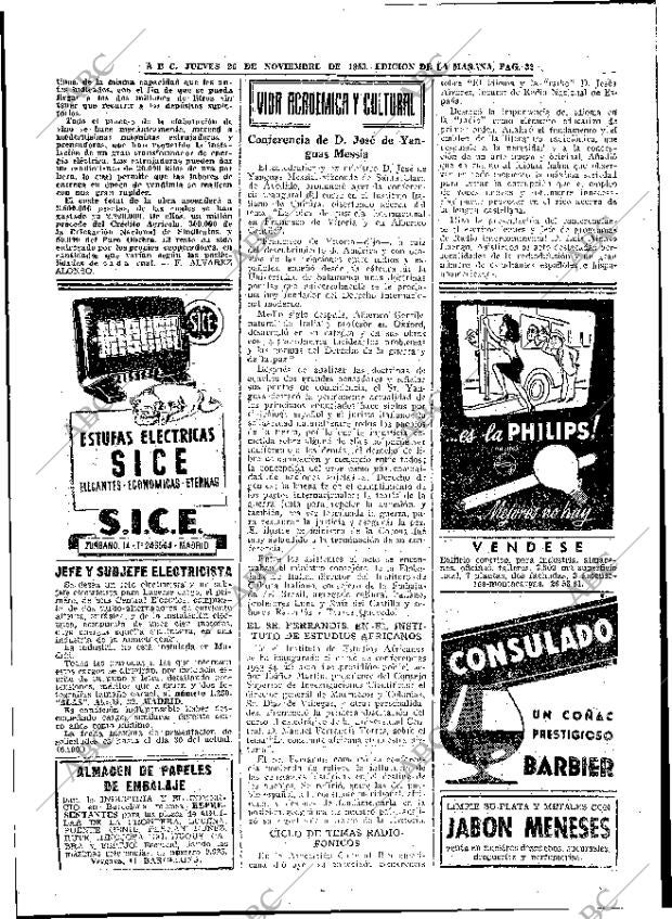 ABC MADRID 26-11-1953 página 32