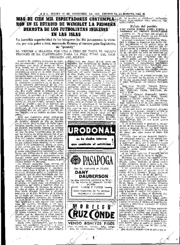 ABC MADRID 26-11-1953 página 41