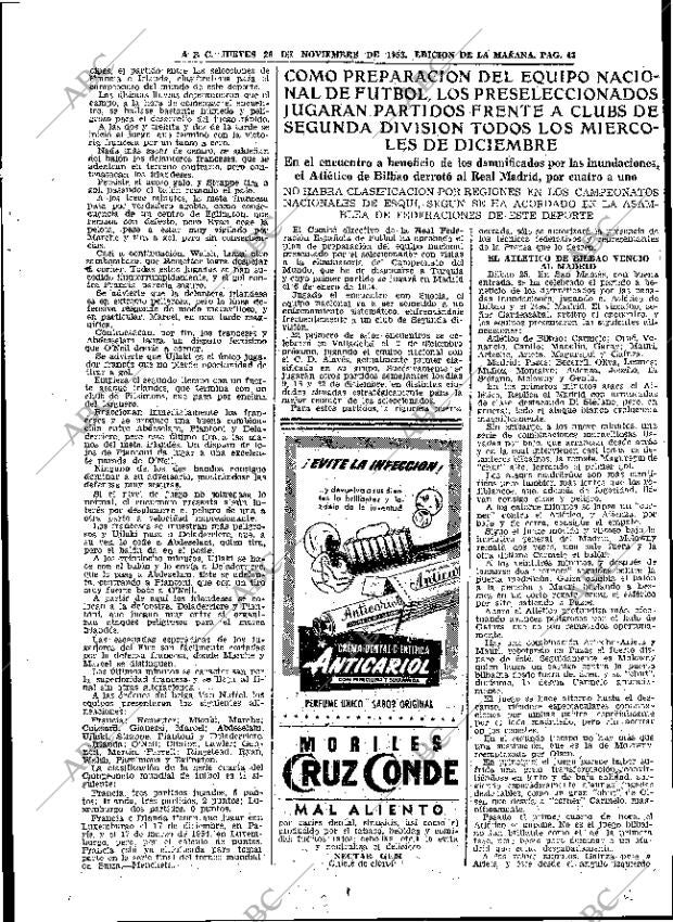 ABC MADRID 26-11-1953 página 43