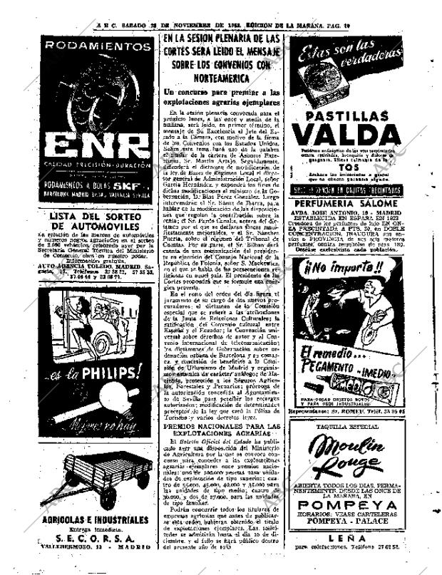 ABC MADRID 28-11-1953 página 20