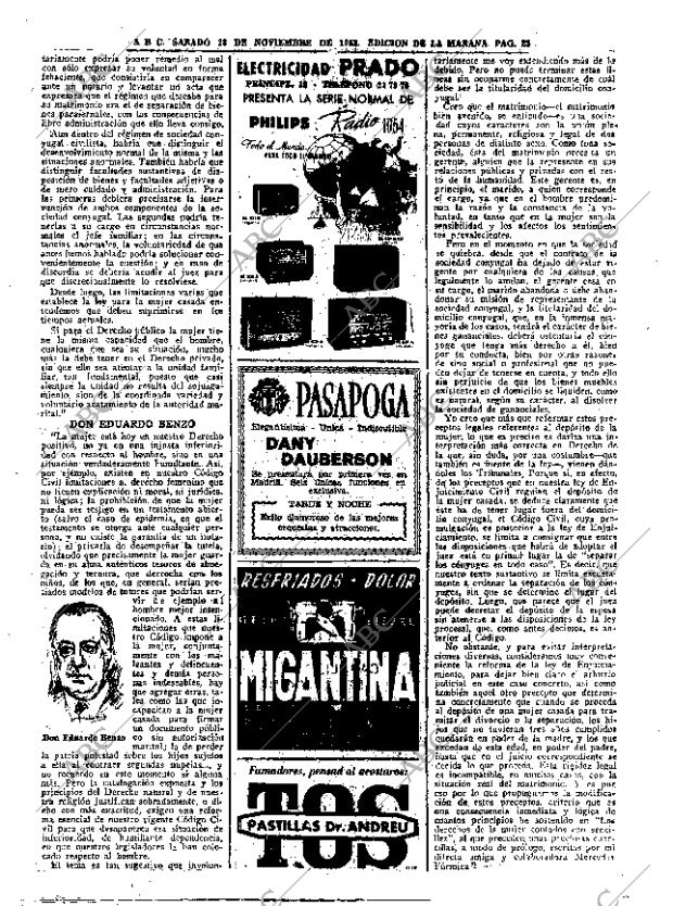 ABC MADRID 28-11-1953 página 22