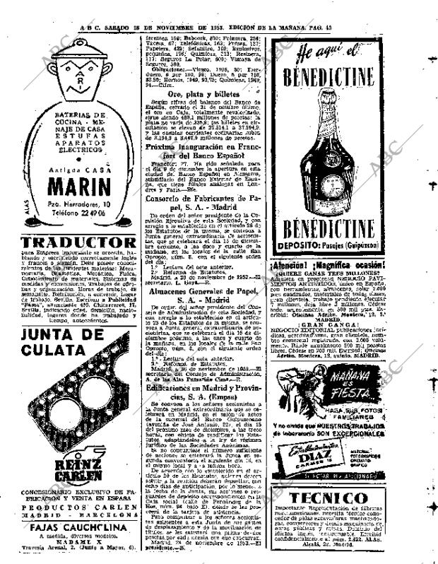 ABC MADRID 28-11-1953 página 42