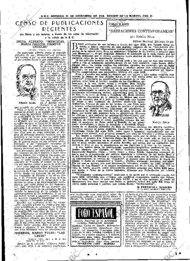 ABC MADRID 29-11-1953 página 61