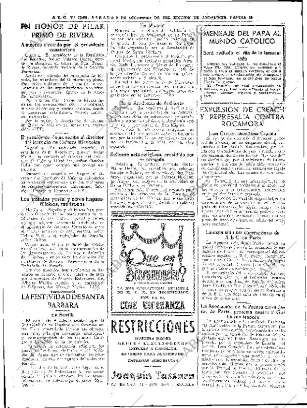 ABC SEVILLA 05-12-1953 página 16