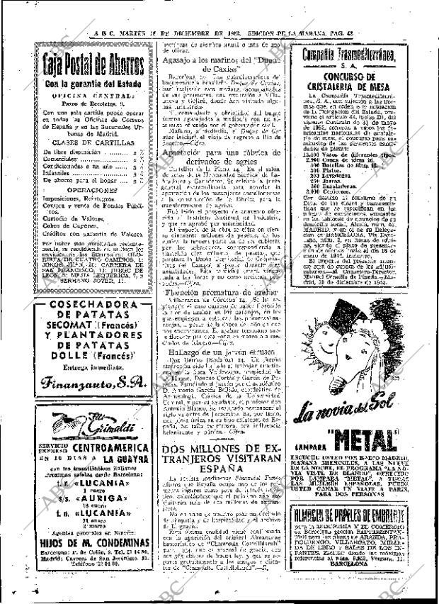ABC MADRID 15-12-1953 página 40