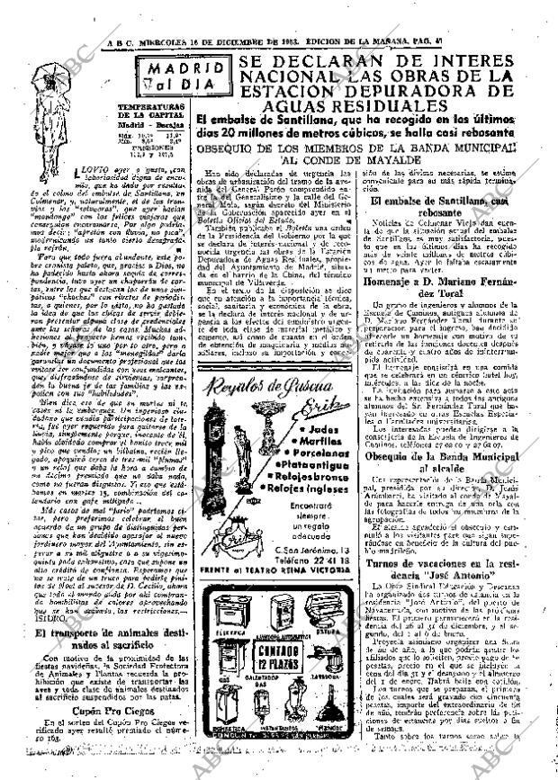 ABC MADRID 16-12-1953 página 47
