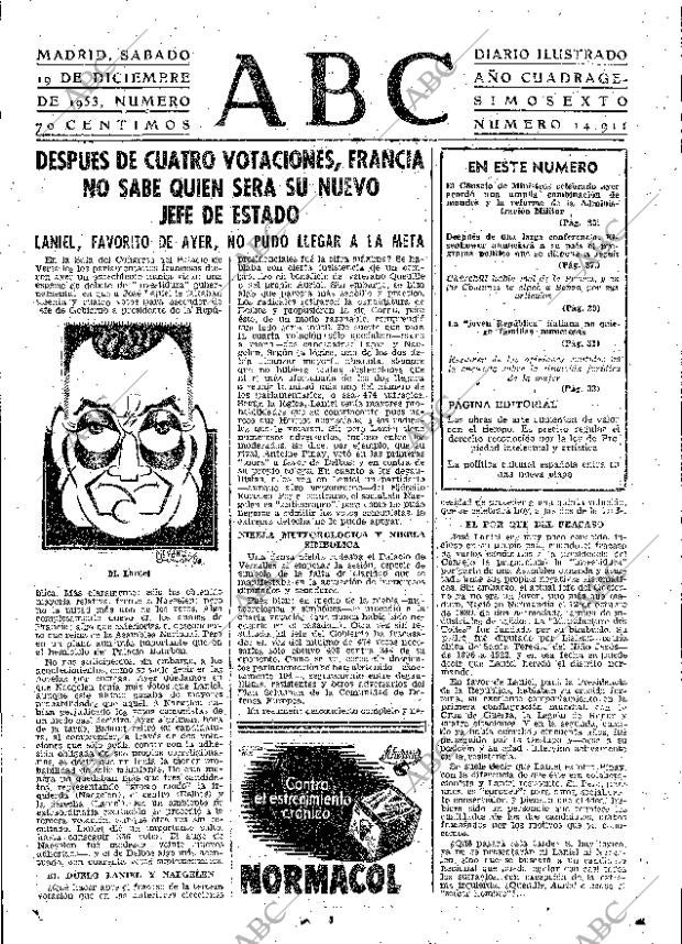 ABC MADRID 19-12-1953 página 23