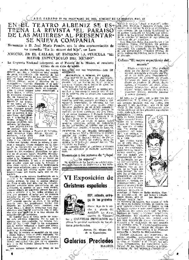 ABC MADRID 19-12-1953 página 43