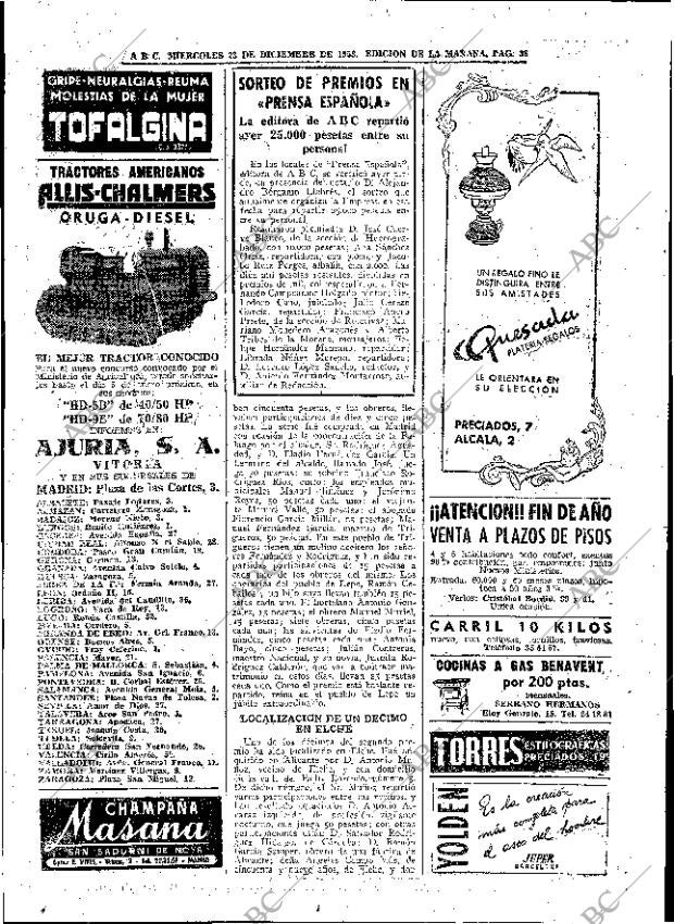 ABC MADRID 23-12-1953 página 38