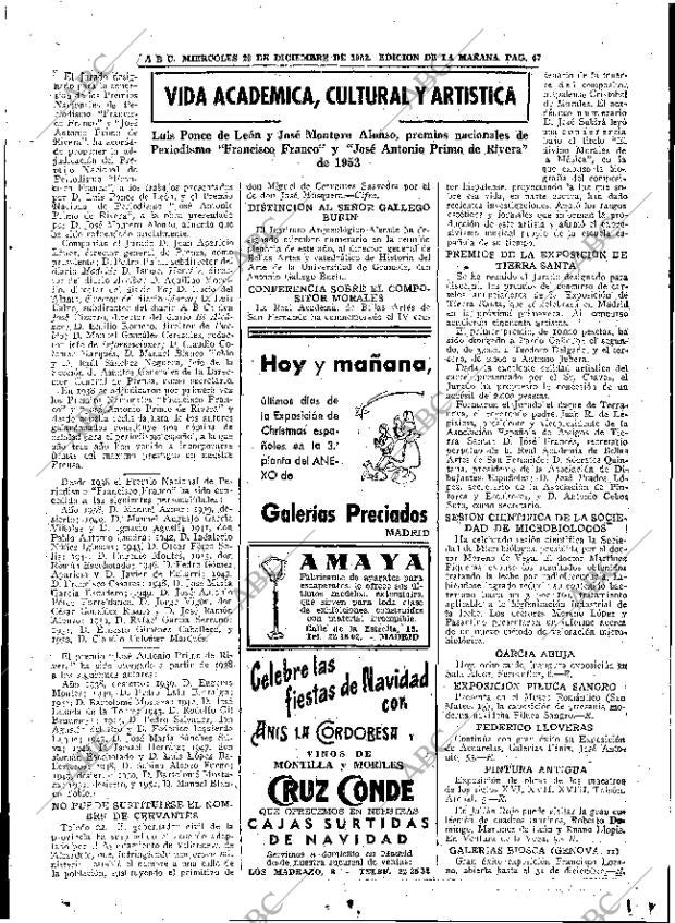 ABC MADRID 23-12-1953 página 47