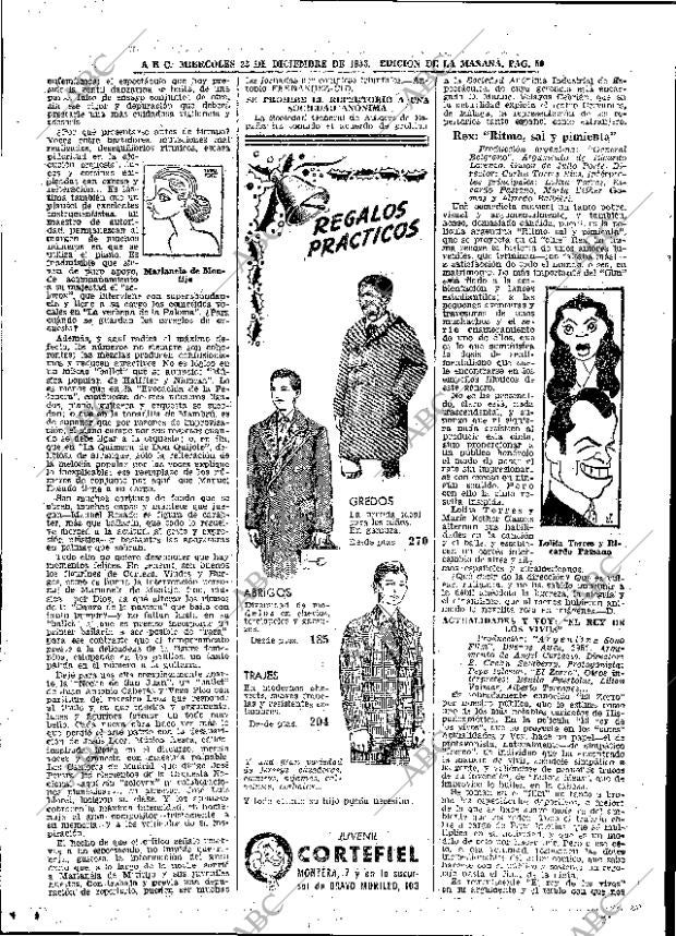 ABC MADRID 23-12-1953 página 50