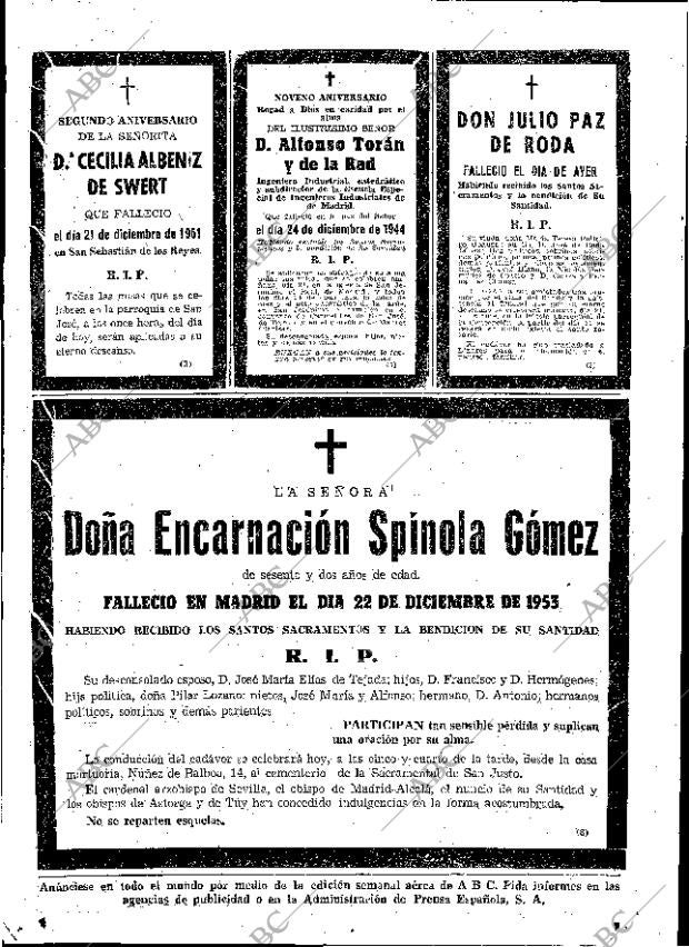 ABC MADRID 23-12-1953 página 62