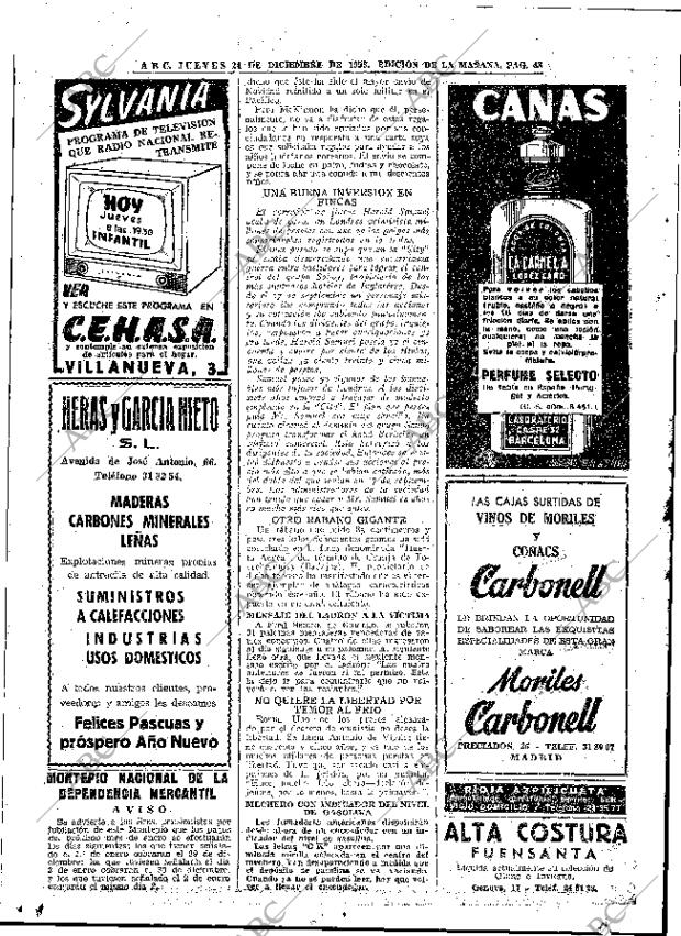 ABC MADRID 24-12-1953 página 46