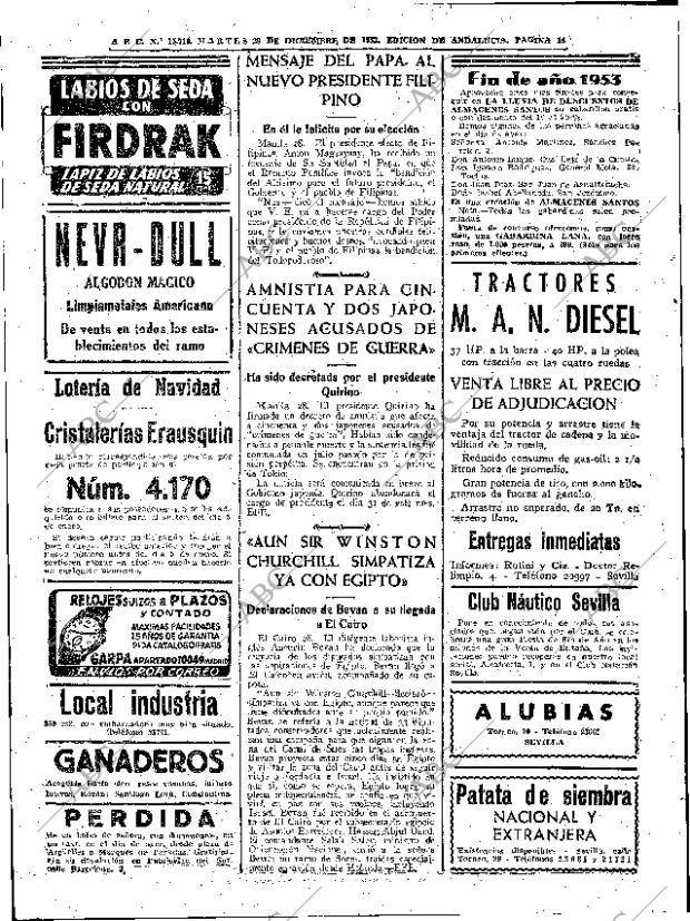 ABC SEVILLA 29-12-1953 página 16