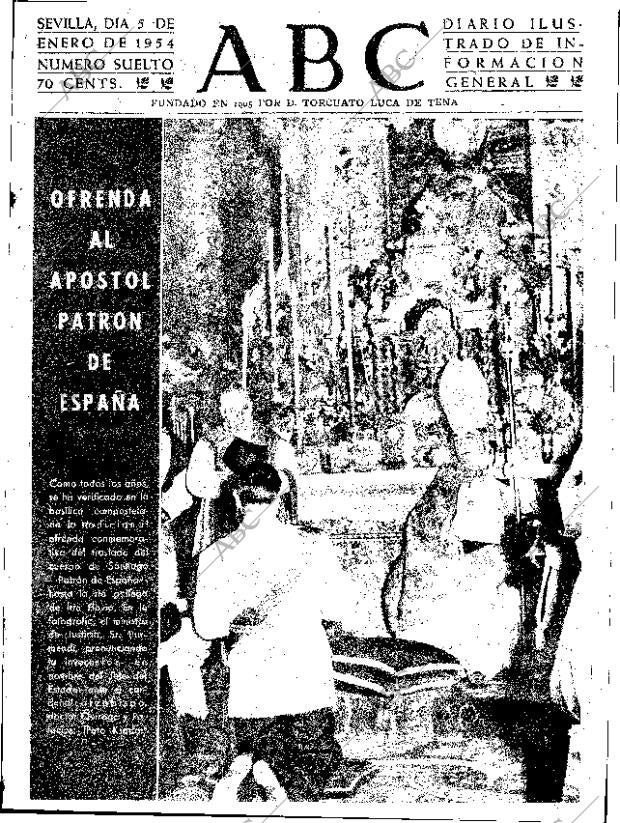 ABC SEVILLA 05-01-1954 página 1