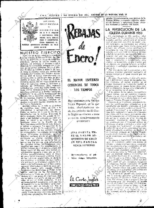 ABC MADRID 07-01-1954 página 16
