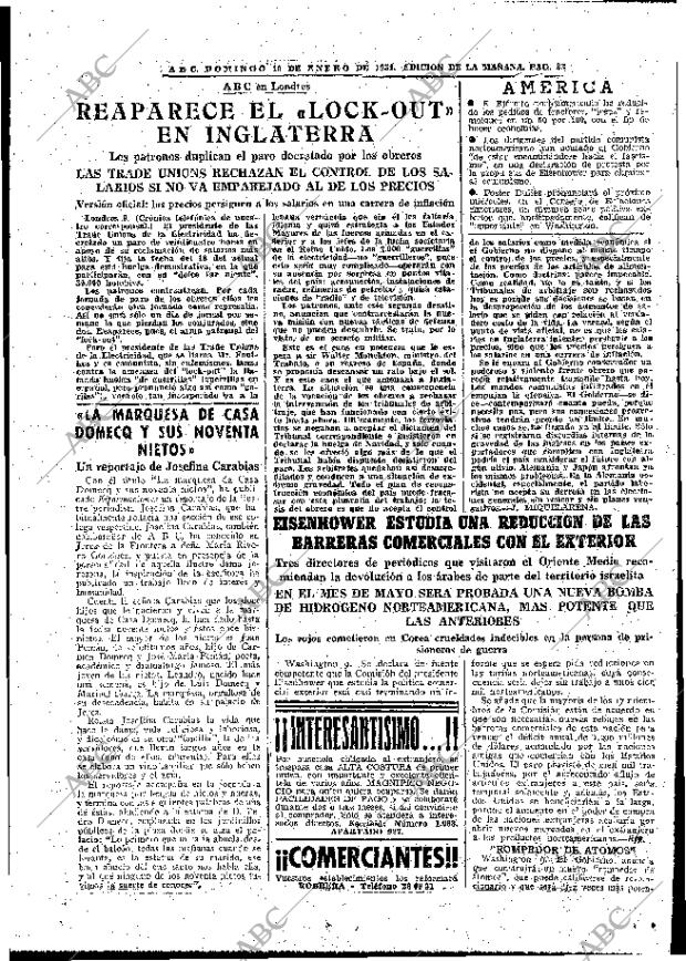 ABC MADRID 10-01-1954 página 33