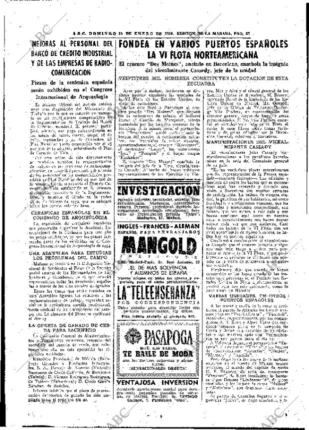 ABC MADRID 10-01-1954 página 37
