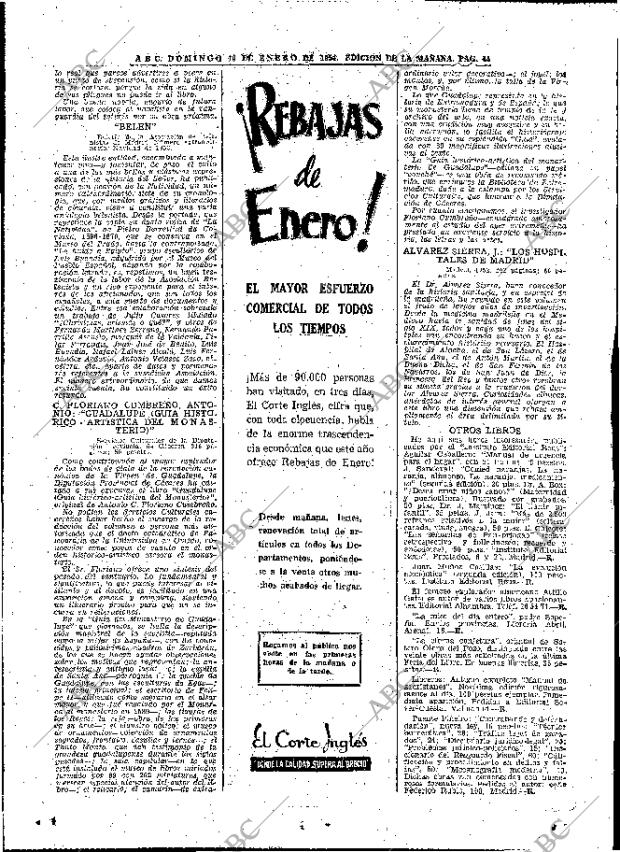 ABC MADRID 10-01-1954 página 44