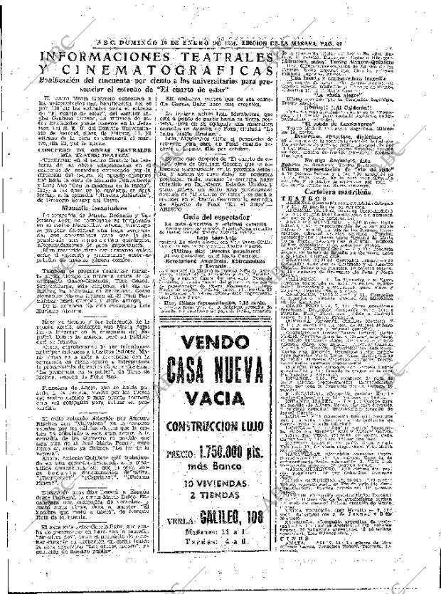 ABC MADRID 10-01-1954 página 49