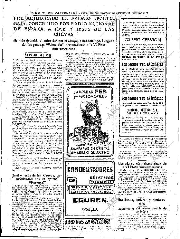 ABC SEVILLA 12-01-1954 página 17