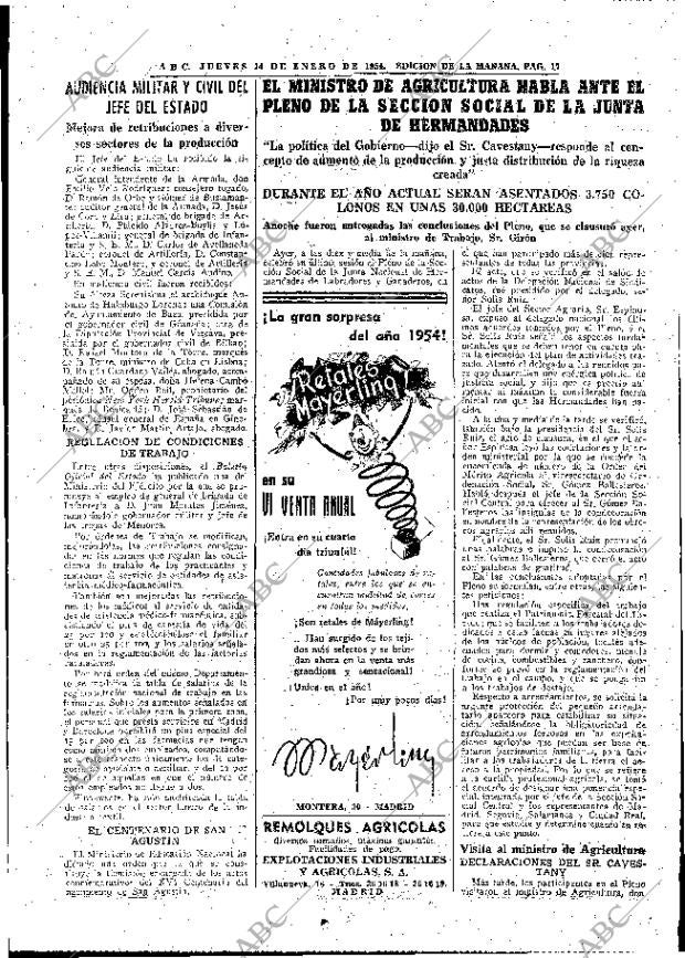 ABC MADRID 14-01-1954 página 17