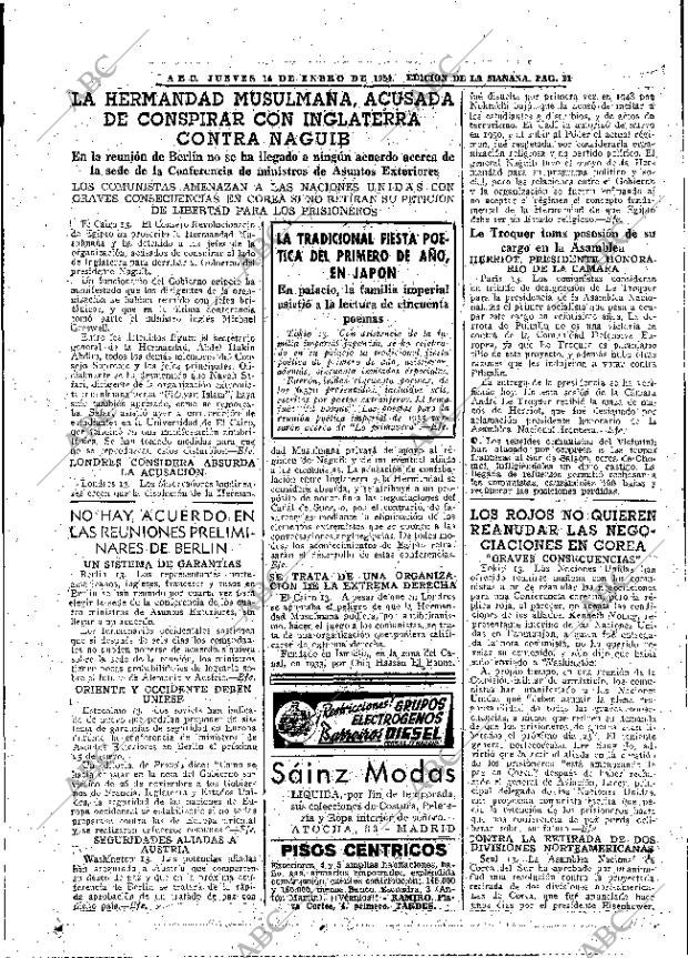 ABC MADRID 14-01-1954 página 21