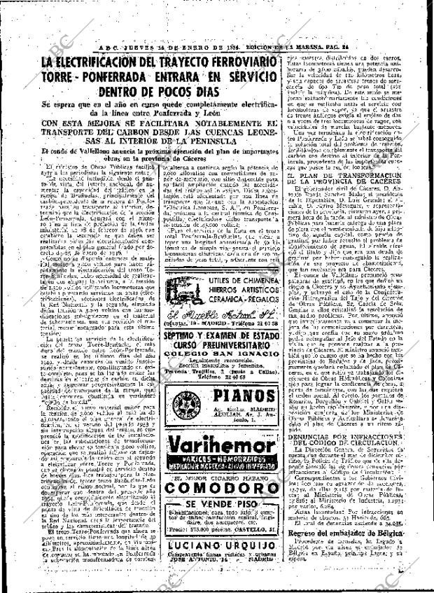 ABC MADRID 14-01-1954 página 24