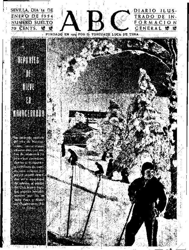 ABC SEVILLA 14-01-1954 página 1