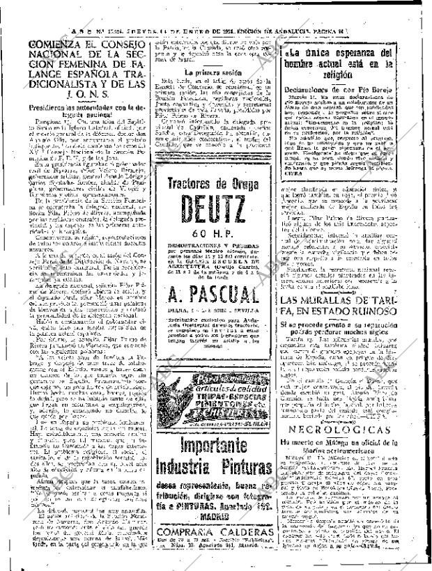 ABC SEVILLA 14-01-1954 página 14