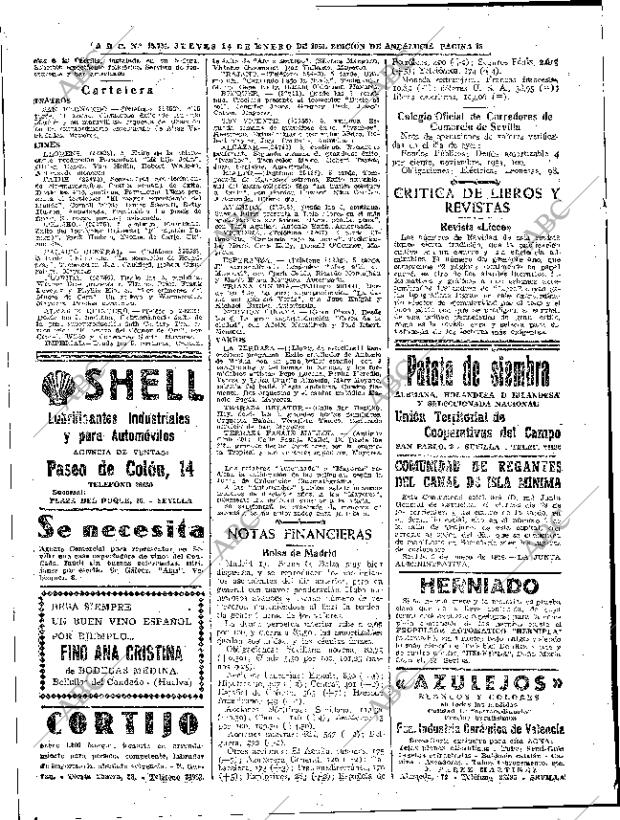 ABC SEVILLA 14-01-1954 página 18