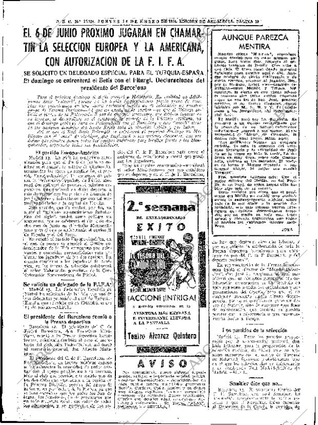ABC SEVILLA 14-01-1954 página 19