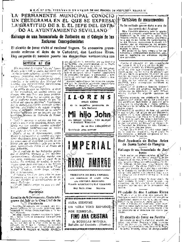 ABC SEVILLA 15-01-1954 página 15