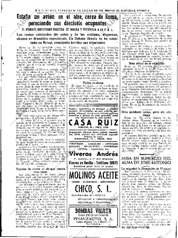 ABC SEVILLA 15-01-1954 página 9