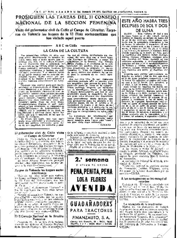 ABC SEVILLA 16-01-1954 página 13