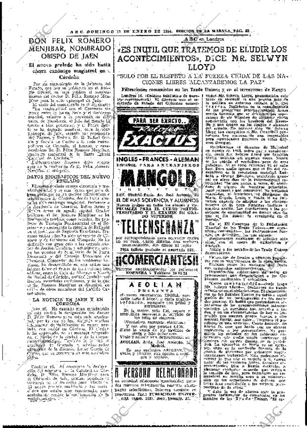 ABC MADRID 17-01-1954 página 33