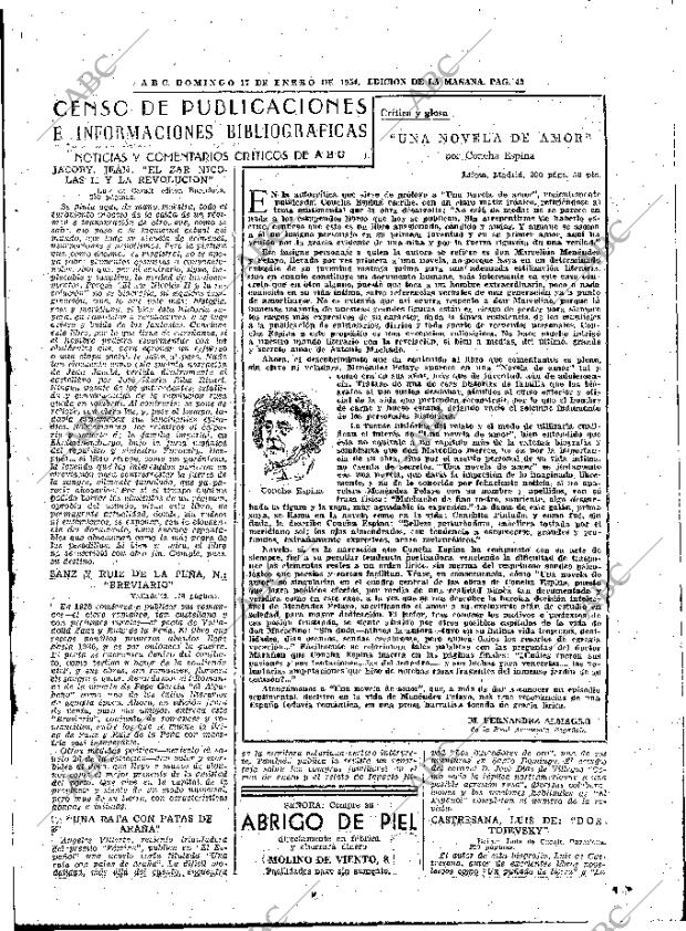 ABC MADRID 17-01-1954 página 45