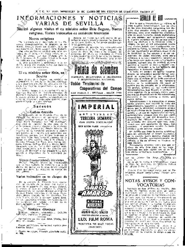 ABC SEVILLA 20-01-1954 página 17